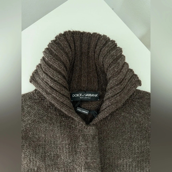 Dolce & Gabbana Alpaca Wool Poncho EU40 One Size - Picture 2 of 6